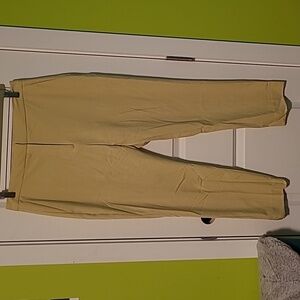 Zara pale yellow trousers